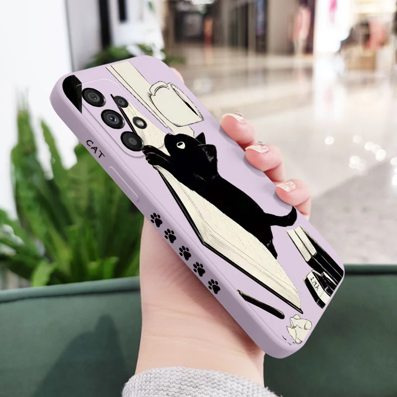 Naughty Cat Phone Case - Whimsical Feline Design