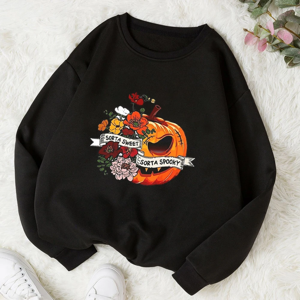 

Christmas Pumpkin Womens Hoody Fashion Crewneck Clothing Hip Hop Streetwear Soft Crewneck Female Hoodie 2023