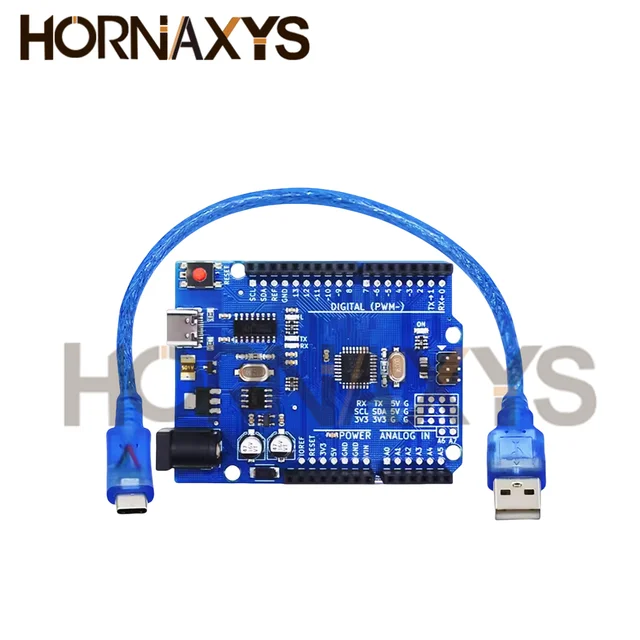 1-10 шт./высокое качество UNO R3 (CH340G) MEGA328P для Arduino UNO R3 + USB-кабель ATMEGA328P-AU макетная плата 16 МГц TYPE-C 6