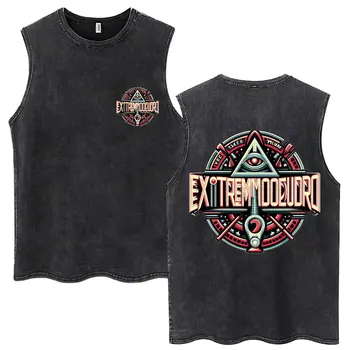 Whales and Sun Tattoo By Robe De Extremoduro Washed Tank Tops Men Women Fashion Hip Hop Sleeveless Vests Cotton Loose T Shirts 1