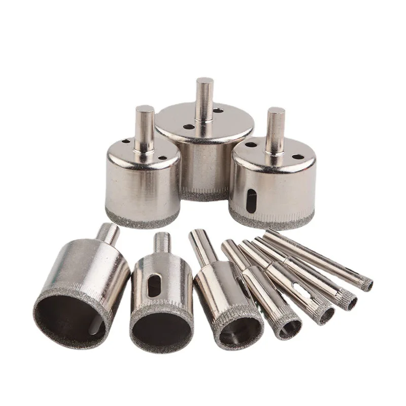 Tile & Glass Hole Saw Guide - Vacuum Base Sucker For 4-83mm Drill Bits With Chamfer