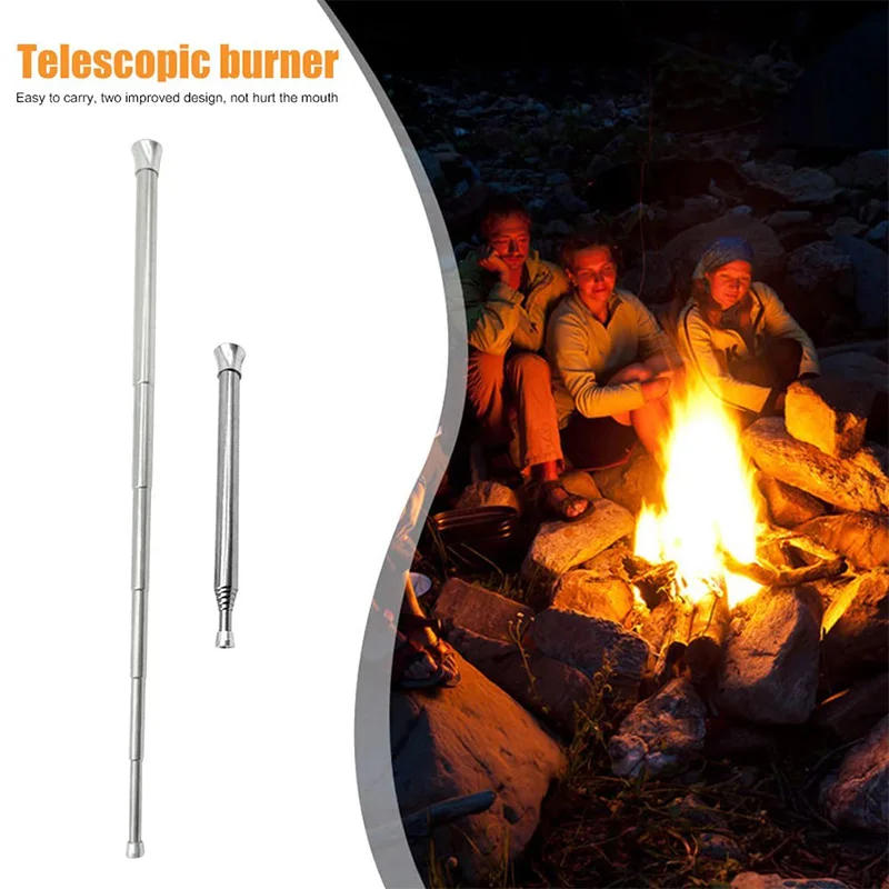 Tube De Feu Télescopique Pliable En Acier Inoxydable, 2 Pièces/ensemble,  Équipement Pour Tube De Feu De Camping - Poêles - AliExpress