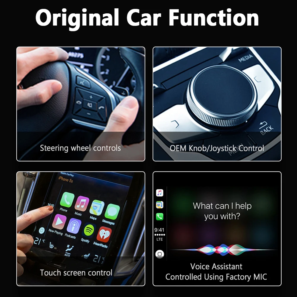 Wireless Carplay Box AN Dongle CarPlay Adapter Wired CarPlay To Wireless CarPlay Ailinkbox A7 Cotex A7 Dual Core DDR3 256MB rear view mirror camera system