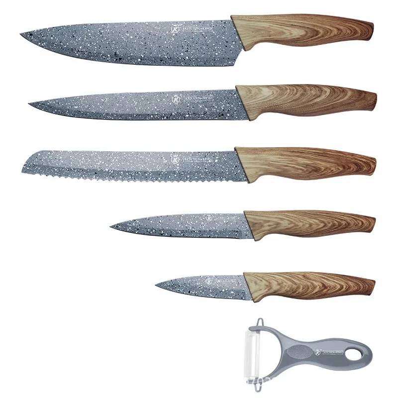 kitcheN 旧宮城2320+2322+6330未期 3両真鍮エッチングキット Stainless Steel Kitchen Knives Set 6 PCS Kitchen Knife Sets