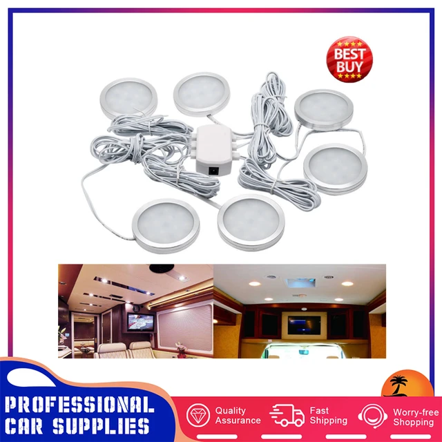 Foco Led Interior Para Caravana, Luces De 2,5 K, 12v, 6000 W, Para  Autocaravana, 6 Uds.