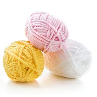 5pcsX50g Thick Velvet Yarn Handmade DIY Knitting Yarn Wholesale Wool Line Scarf Hat Soft Chenille Yarn Knit Wol 1