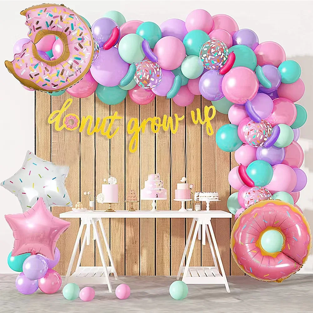 

1 Set of Donut Candy Balloons Pink Donut Balloons for Baby Shower Girls Birthday Party Decorations Kids Toys
