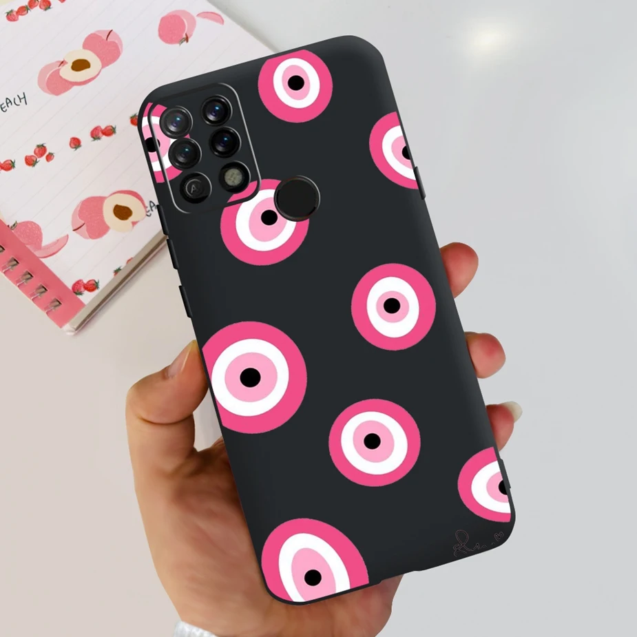 Colorful Matte Silicone Phone Case with Bumper Protection - 6.8'' Back Cover