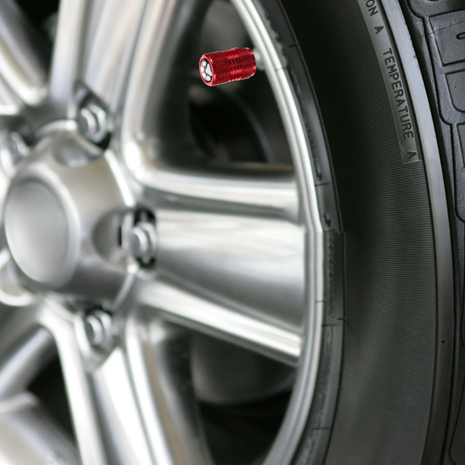 

4 Pcs Tire Valve Car Decor Dust Caps for Tyres Stem Truck Stainless Steel Auto Covers