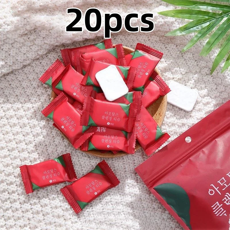20pcs Disposable Compressed Towel Portable Clean Towel Soft Face Towel Suitable For Travel Camping Compressed Towel For Women