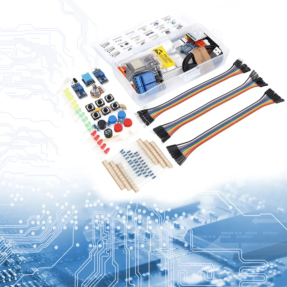 ESP32 ESP-32S WIFI IOT 개발 보드용 프로젝트 학습 키트(스토리지 박스 포함) 0.96인치 OLED PIR 모션 센서(아두이노용)