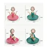 Simple Bouquet Girl Sculpture Ornament Resin Figure Vase Bedroom Jewelry Cosmetics Storage Box Fruit Candy Dessert Storage Tray 6