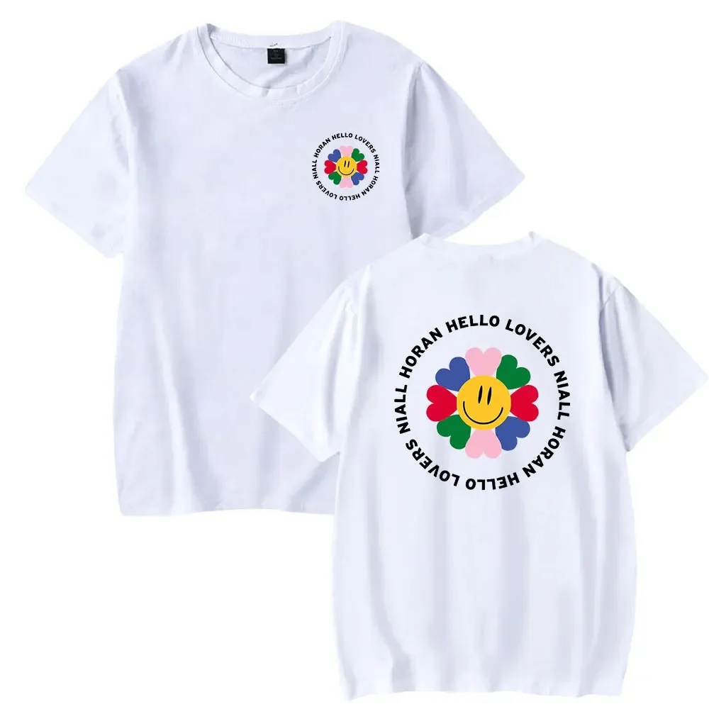 

Men's and women's short sleeve t-shirt with merch logo tops, harajuku hip hop unisex tops, niall horan, summer