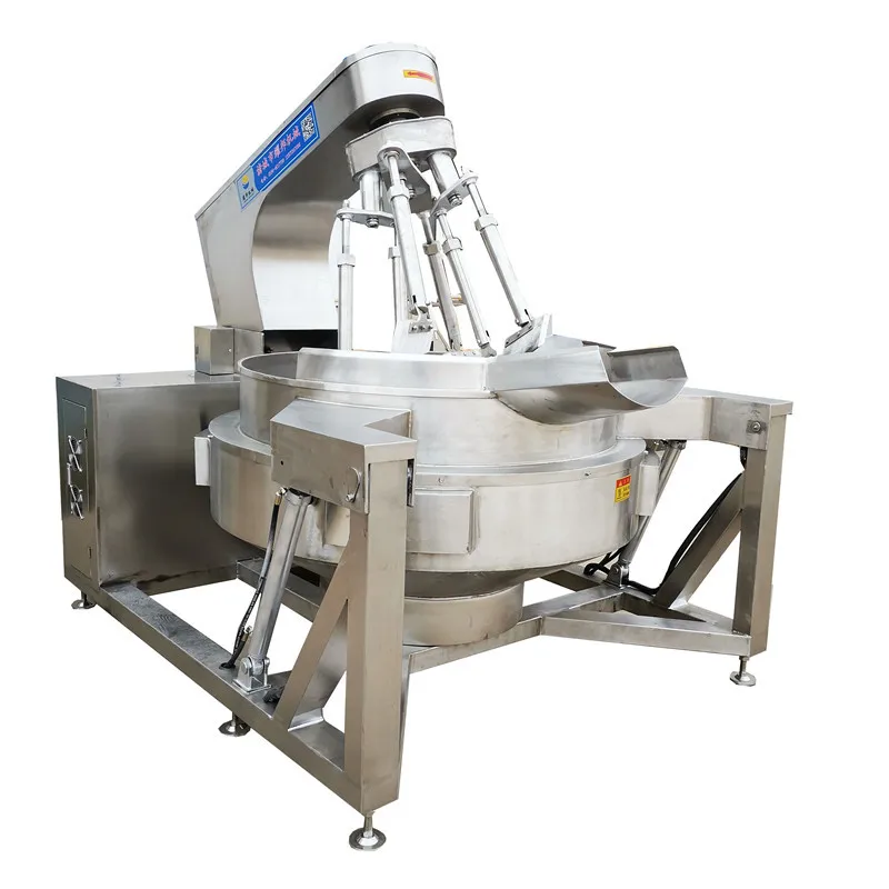 

Full-automatic gas Chili sauce wok large-scale hot pot bottom wok planetary stirring frying machine