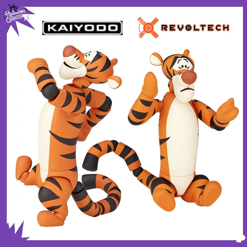 

In Stock Original Kaiyodo Revoltech MOVIE REVO Tigger Moving Doll Kids Childhood Toy Animation Birthday Gift Collection Model