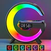 LED Smart Wake Up Light RGB Night Light with Wireless Speaker 15W Wireless Rechargeable Desk Lamp for Bedroom Bedside Game Room 1