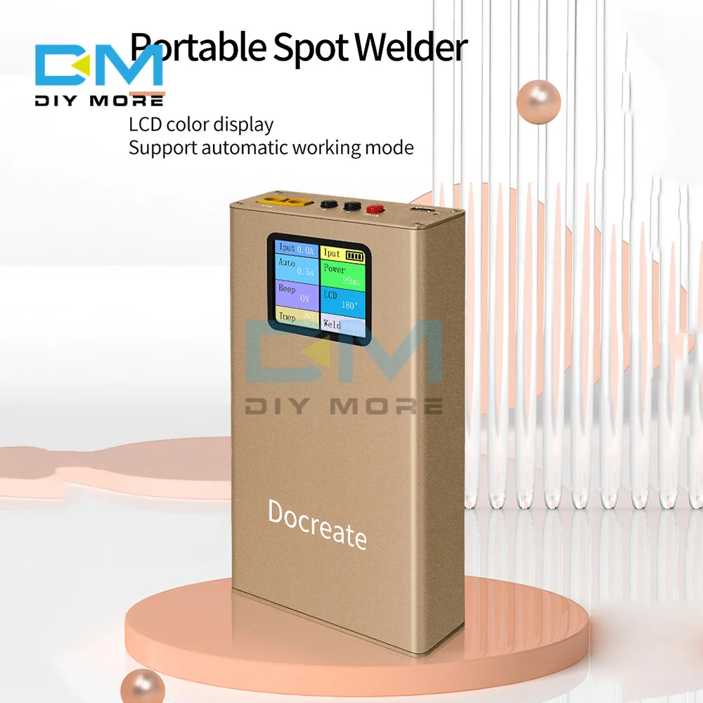 

1.8 Inch LCD Color Screen Display Mini Portable 10000mah Rechargeable Spot Welding Machine DIY Battery Pack Welding 0.1-0.2mm