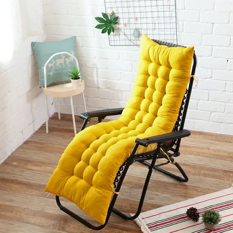 Rocking Chair Cushion,Garden Patio Sun lounger Cushion,Long Recliner  Reclining Chair Pad,Indoor Outdoor Chaise Lounger Cushion