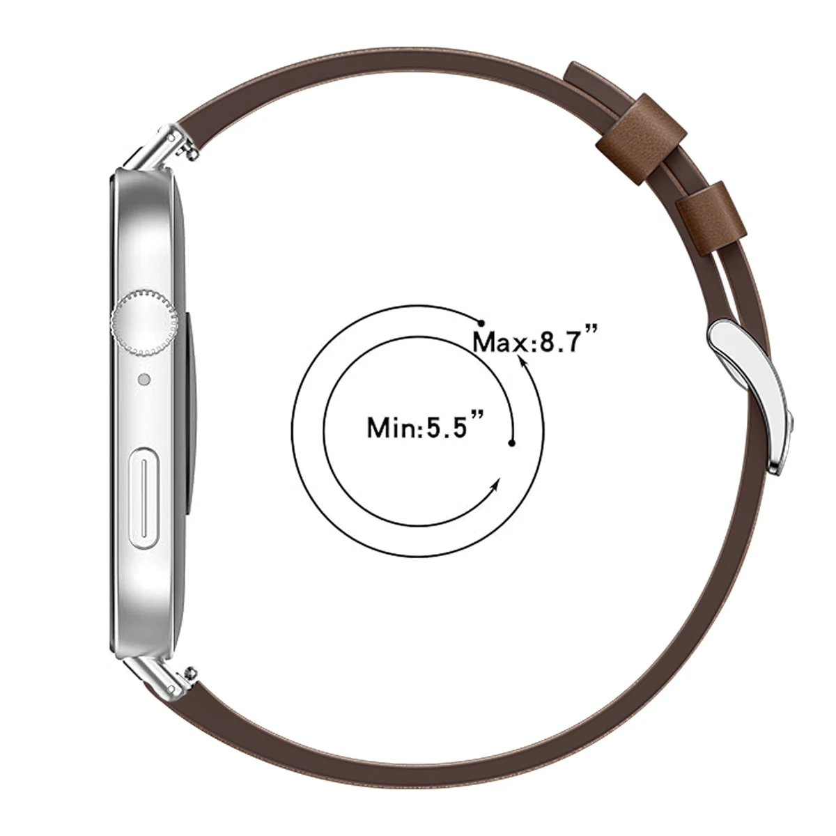 حزام جلدي لساعة Huawei Watch Fit 3 حزام ساعة ذكية...