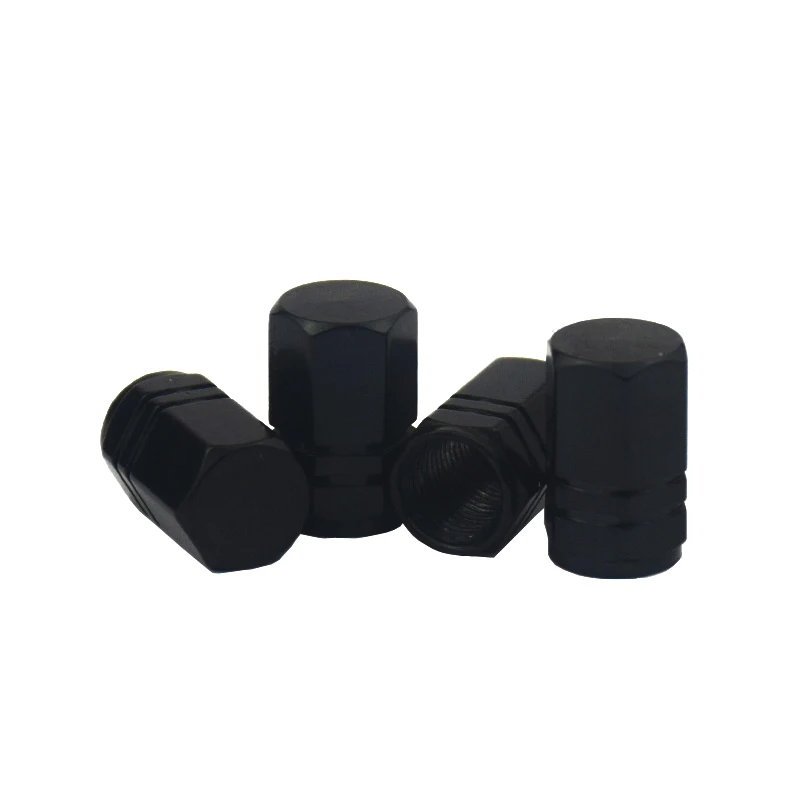 Premium Aluminum Tire Valve Caps - Decorative Dustproof Wheel Covers (Set of 4)