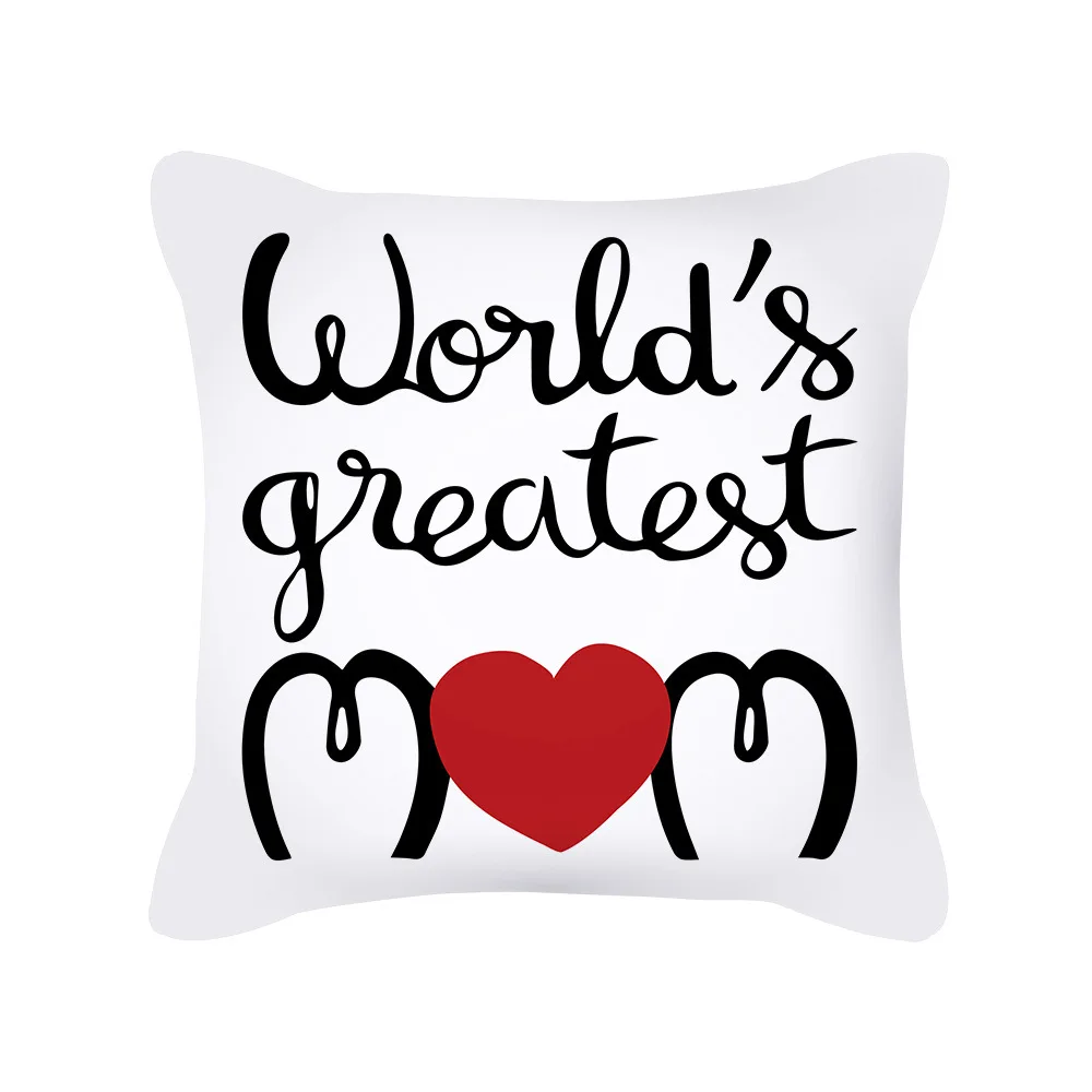 Happy Mother's Day Pillowcase Greatest Mother Letter Pillow Case Decor