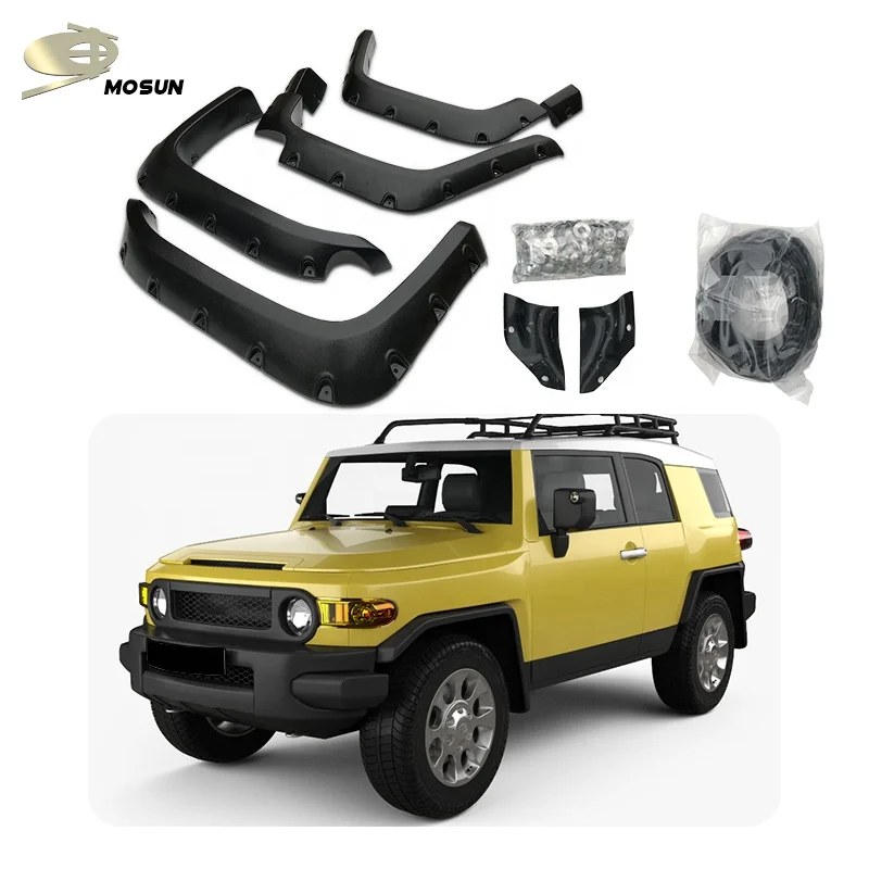 ABS Auto 4x4 Body Part Wheel Arch Pocket Style Fender Flare For Fj Cruiser Usa Type 2007- Guard Deflector custom