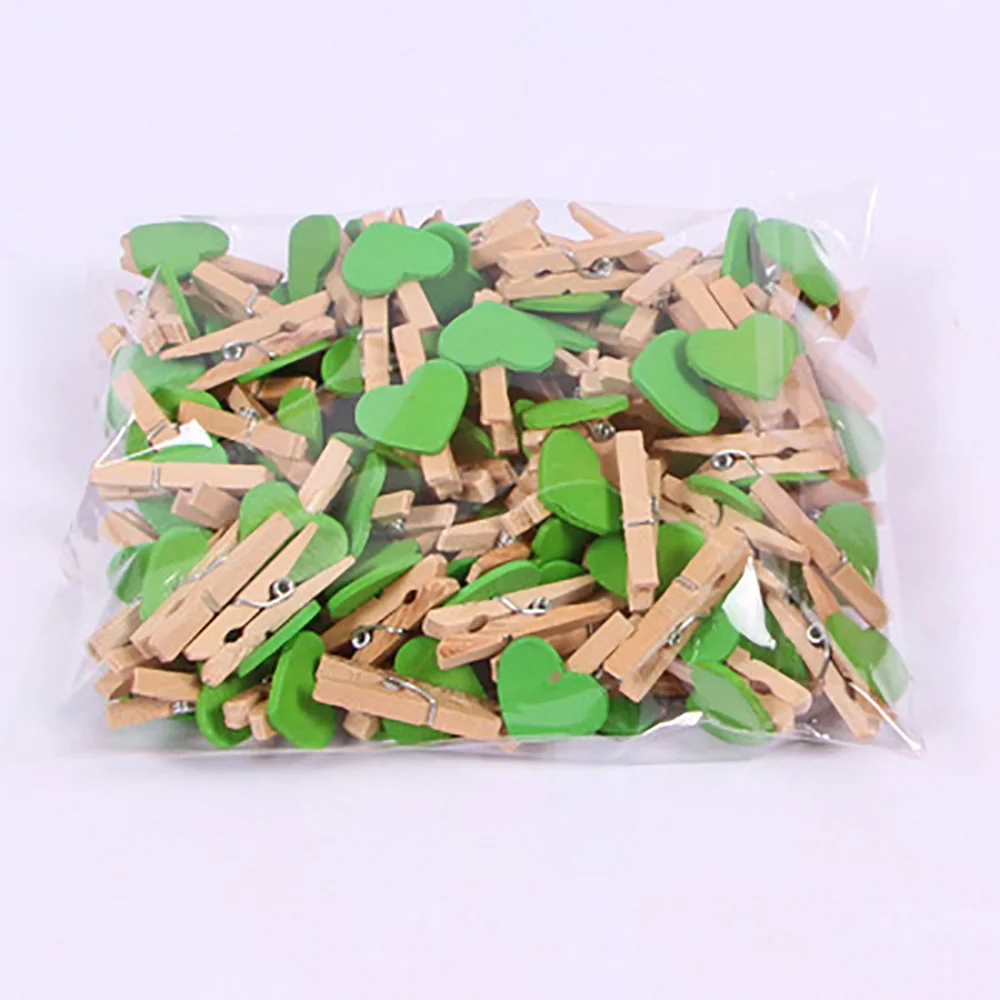 50 Pcs Wooden Love Clip Small Photo Craft Decoration Clips Clothes Pins  Baby Shower Clothespin Favors Wedding Christmas Gifts - AliExpress
