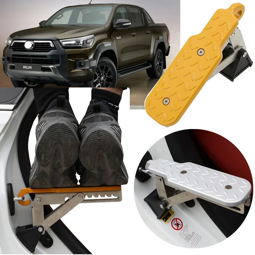 

Шаг двери автомобиля, сверхдлинный-поддерживает обе ноги, как видно на автомобиле Shark Tank для TOYOTA Hilux Revo 2008-2024 нержавеющая сталь