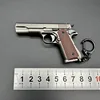 1/3 1911 Pistol Shape Keychain Shell Eject Gun Model Key Chain Bag Fidget Gadgets Pendant Ornament for Gift for Men Friends 6