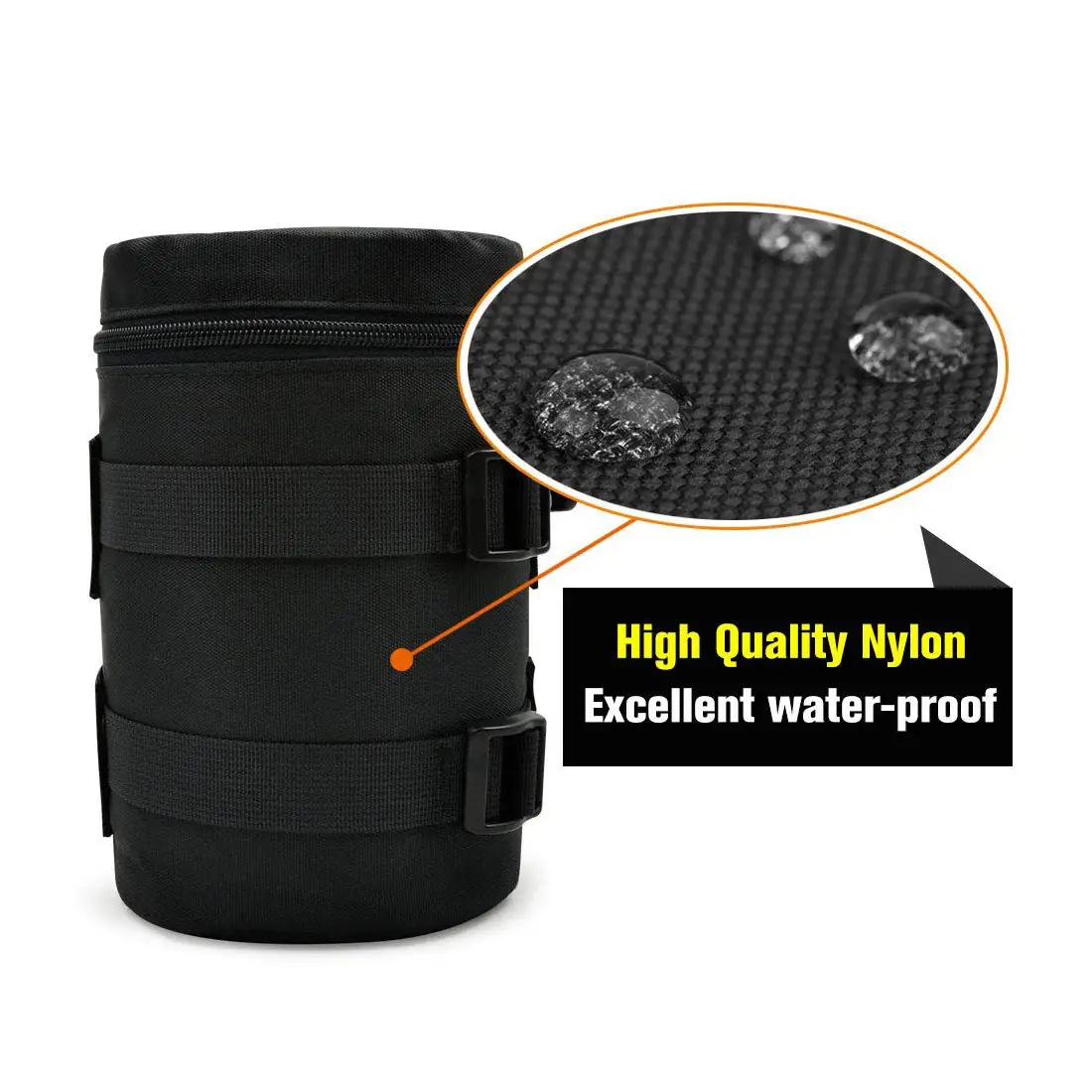 6 사이즈 방수 카메라 렌즈 두꺼운 패딩 가방 케이스 파우치 보호대 허리 벨트 홀더 캐논 니콘 탐론 시그마  렌즈, 카메라 렌즈 보호용 주머니 벨트 홀더