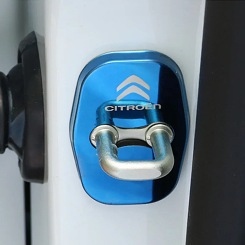 Car door lock cover sticker case for Citroen C1 C2 C3 C4 C5 C6 C8 C4L DS3 DS4 DS5 DS5LS DS6 accessories