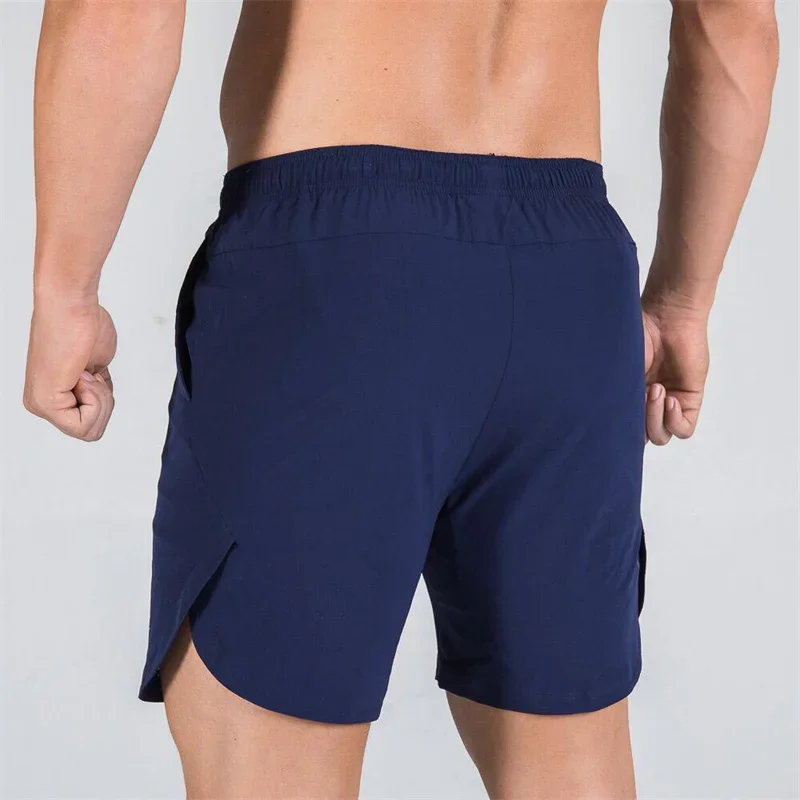 Men's double layered fitness shorts quick drying breathable shorts gym training clothes summer 3