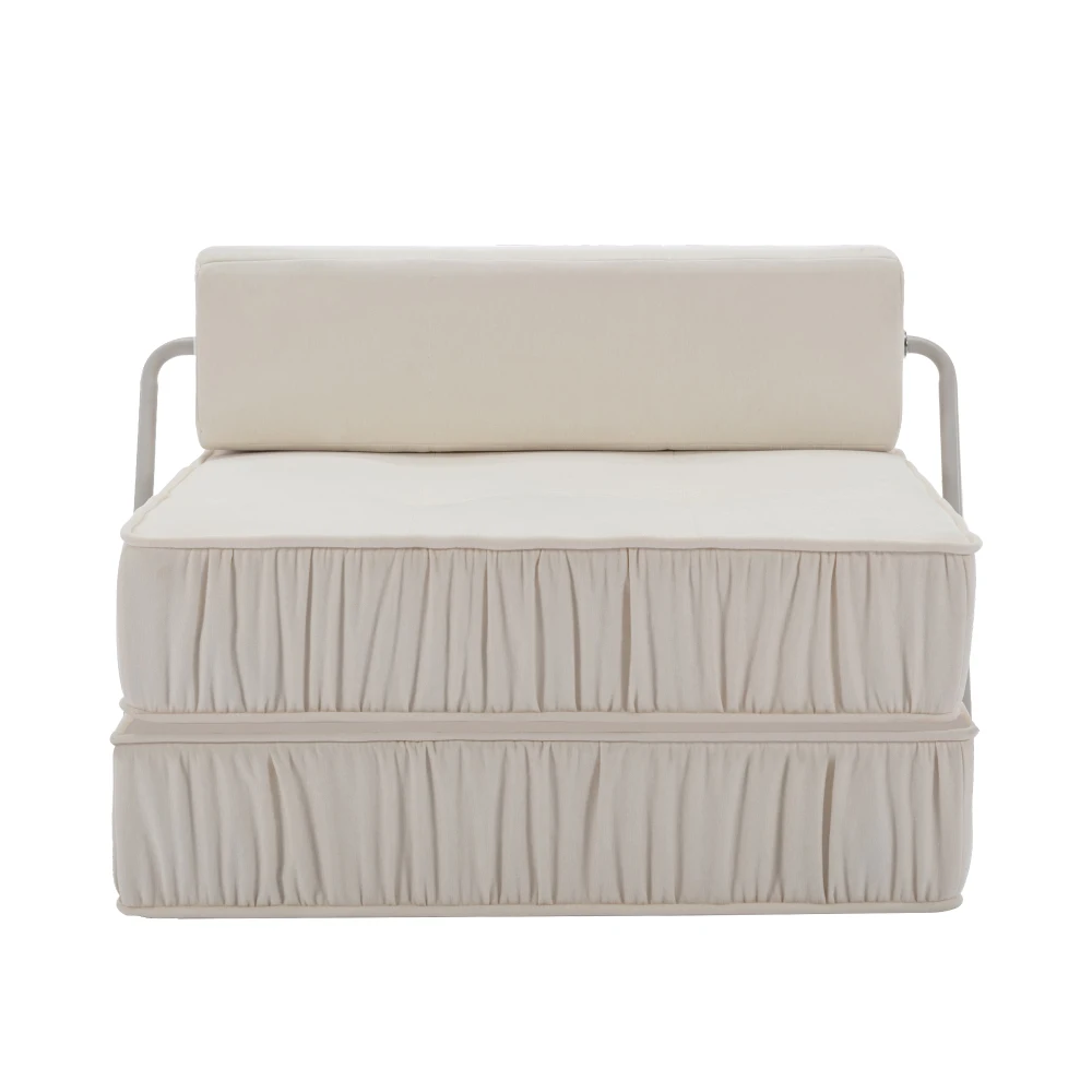 PINGGO Klappbares Sofa Futon Schlafsessel Konvertierbare Bodencouch Schlafmatratze Abnehmbares Rückenkissen für Wohnzimmer – Detail 13