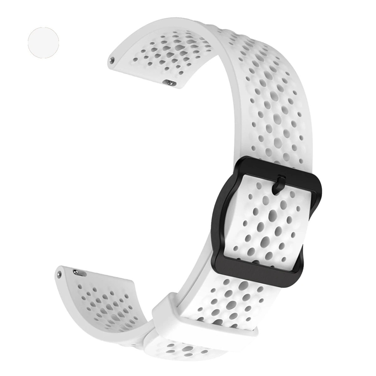 Breathable Silicone 22mm Watch Band Bracelet Wriststrap