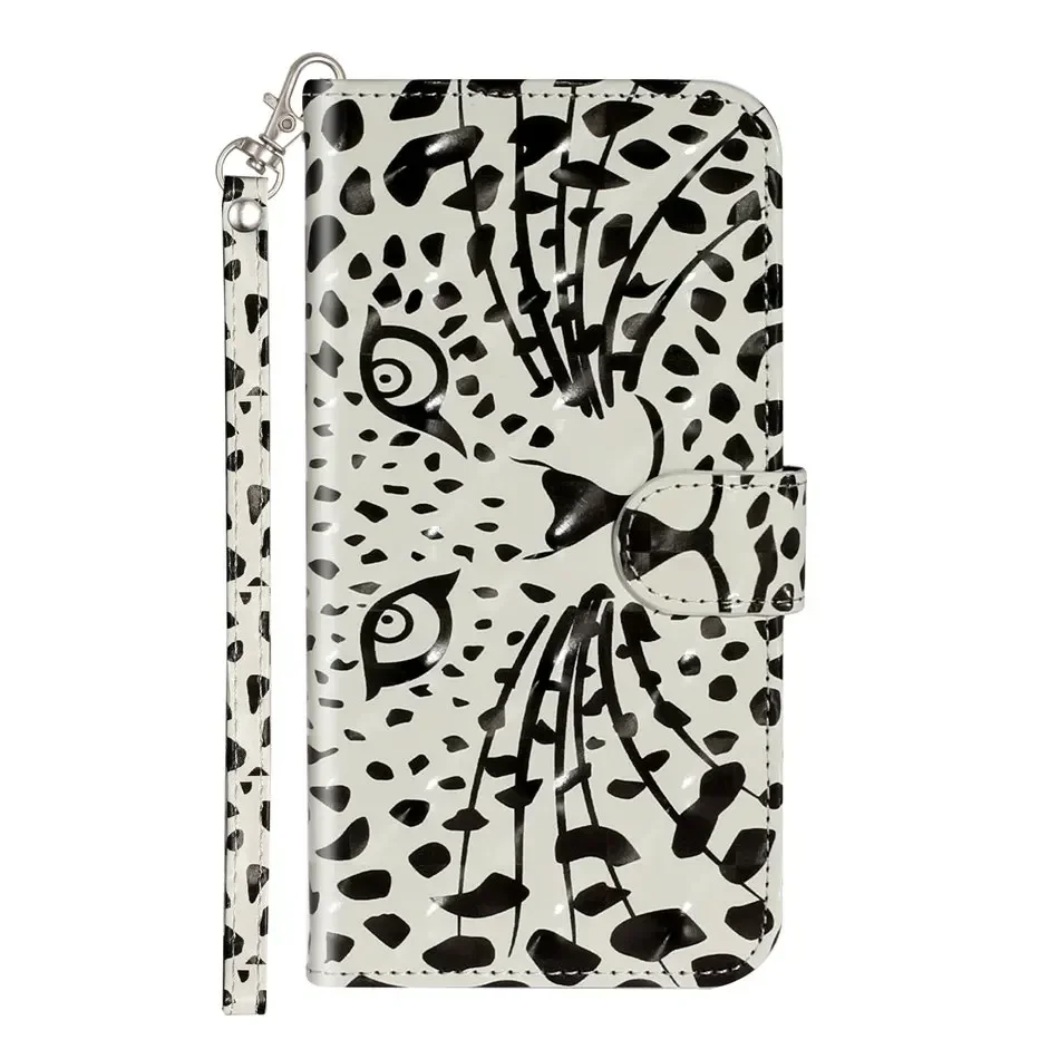 Chic Leather Flip Wallet Case with Card Slots - Cute Design