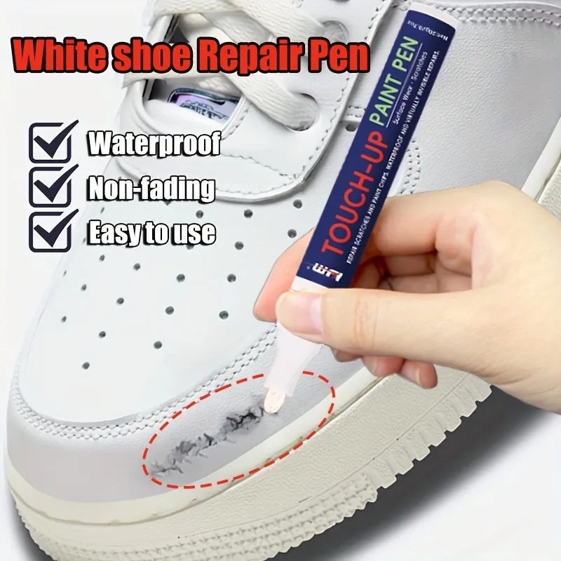 KJM Shoe Repair Paint Pen Waterproof Non-Fading Precise Tip Easy to Use Restores Color for Shoes/Vinyl/Car Seats/Furniture leather paint