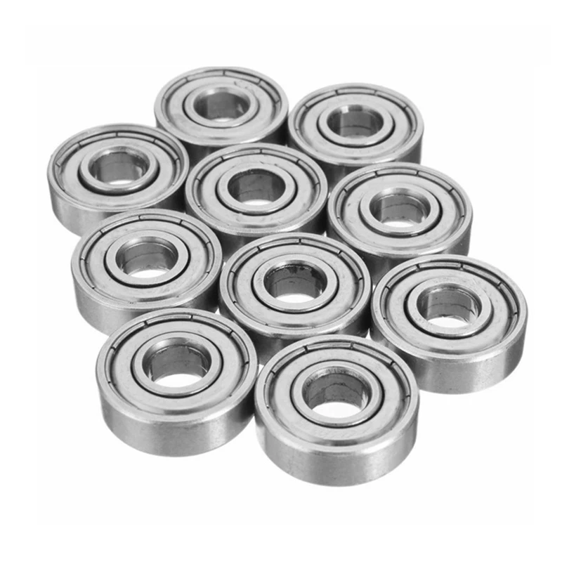 

10pcs 693ZZ Miniature Ball Bearings 3*8*4mm Small Double Shielded Miniature Metal Steel Bearing Carbon Steel Bearing