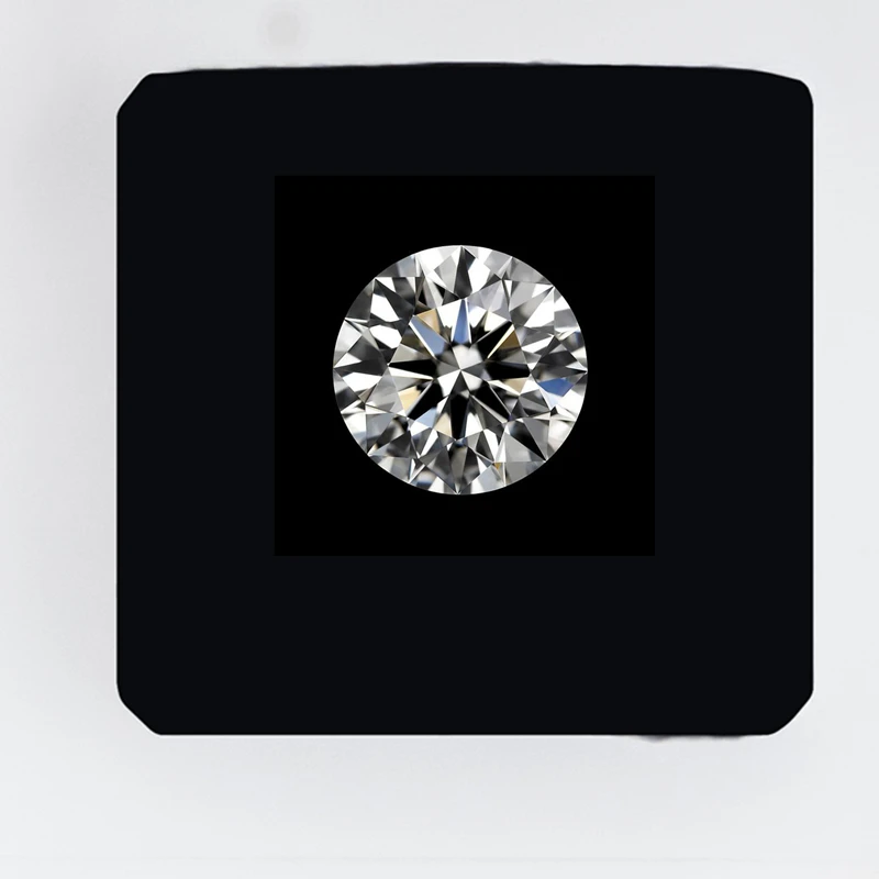 Premium Superweißer Saphir, Mohs-Härtegrad getestet, Edelsteine im Rundschliff, VVS, loser Edelstein für Schmuckherstellung/-fassung/-sammlung