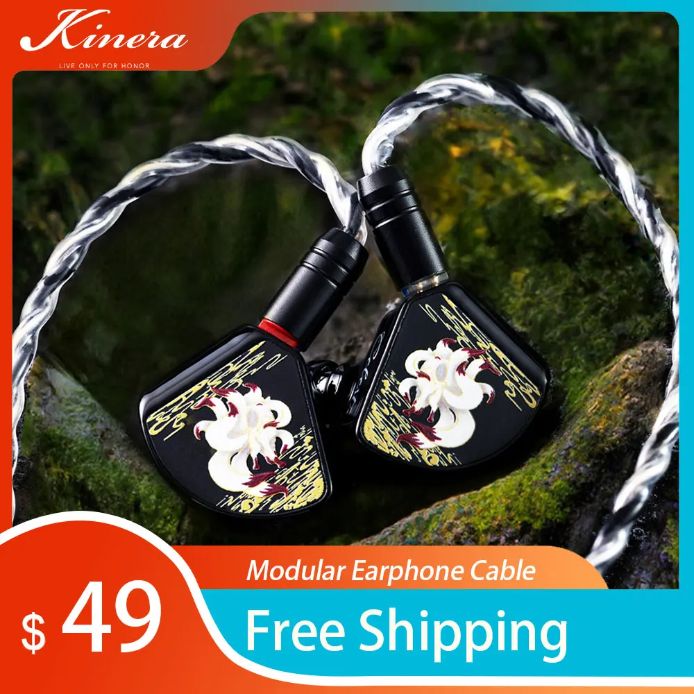 

Kinera Celest Gumiho HIFI Earphones In Ear IEMs Monitor 10mm Square Planar Driver + 1BA Unit Tuning With Detachable Cable