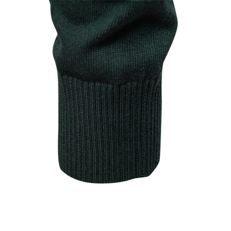 Mens Cotton Sweaters With Stand Collars Casual Half Zip Solid Color Pullovers High Quality Mens Knitted Turtleneck Sweaters 6