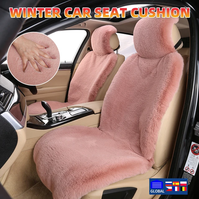 1/2PCS Car Luxurious Warm Car Seat Cover Cushion Winter Car Seat Covers  Warm Plush Universal Car Seat Cover Front Car Plush Seat Cover Protector  Front