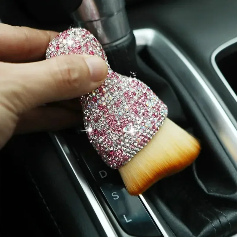 Car Interior Cleaning Brush Auto Detail Brush Bling Soft Bristles Multifunctional Auto Interior Detailing Leather Computer