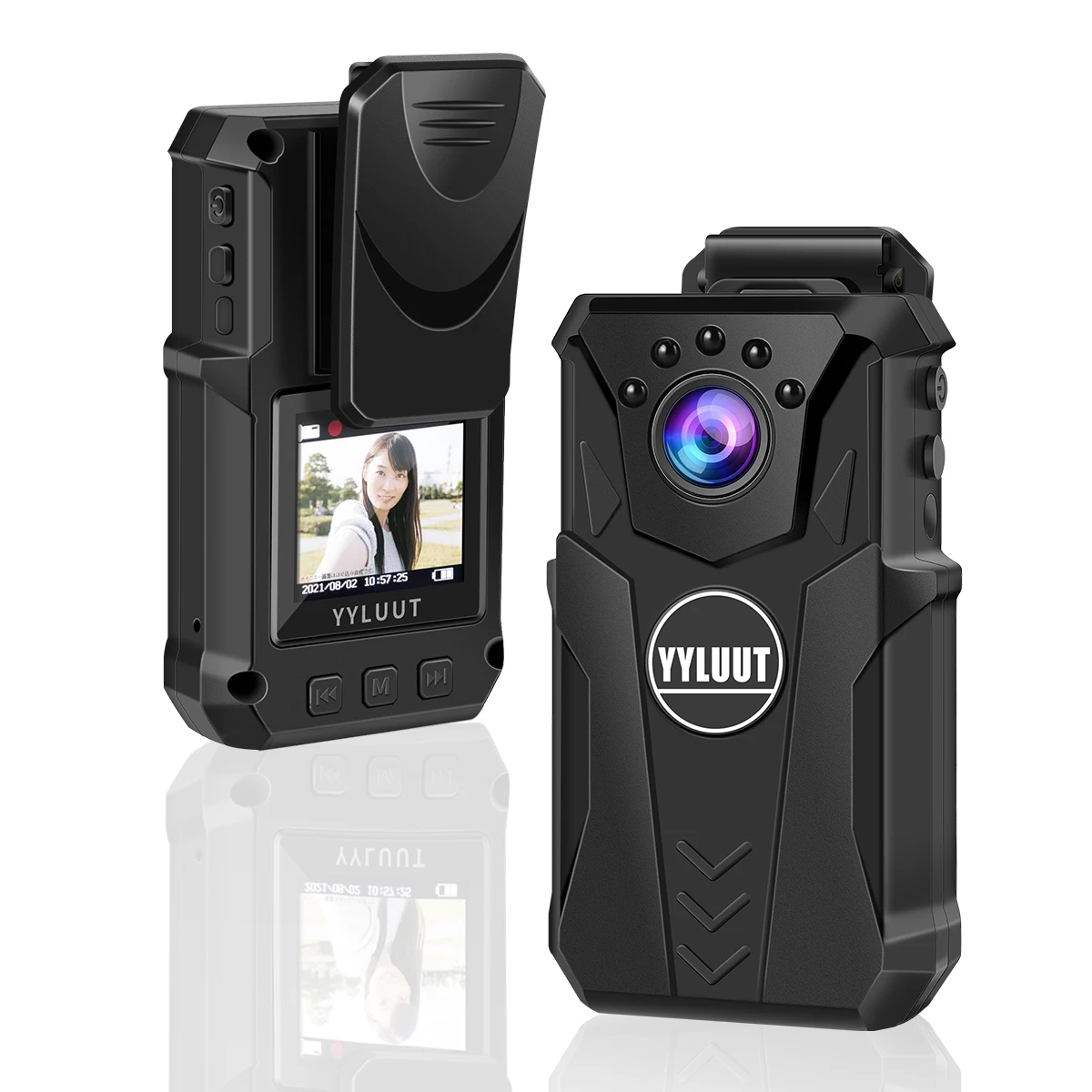 YYLUUT mini body camera，Full HD 1080P portable night vision police collar camera，sound record，take picture，video recorders