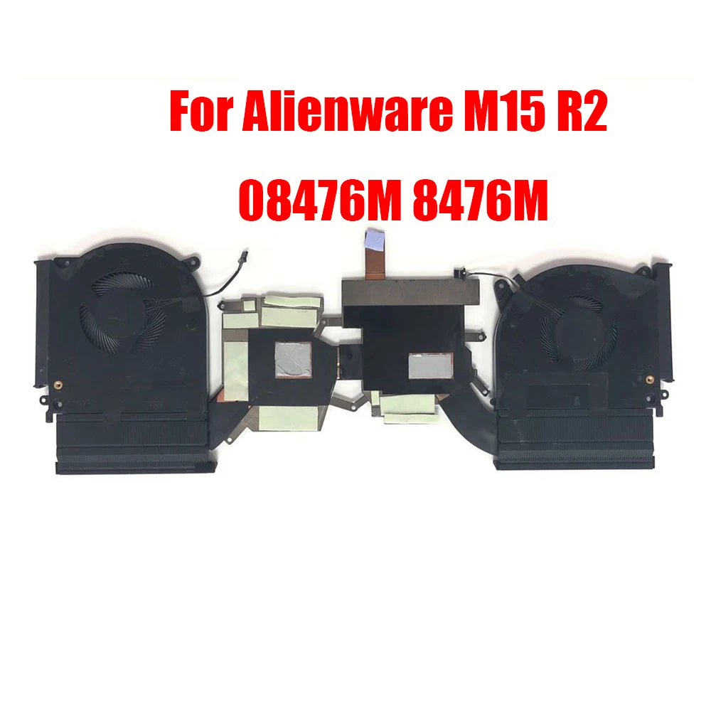 Dissipador e Ventilador para Alienware Laptop Alienware M15 r2 N18p 08476m 8476m At2kh002fal Dfs2001051r0t Flhs Dfs5m325063b1p Flhr Gtx1650 5v Novo