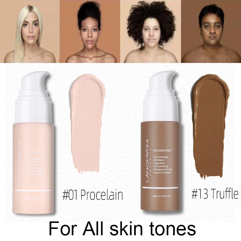 

30ml Liquid Foundation Soft Matte Concealer 13 Colors Primer Base Professional Face Make up Corrector Cream Cosmetic