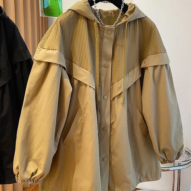 Women`s Jackets Blazer Cardigans Overcoat Y2K Street wear Coats Korean Style clothes Oversized Outerwear Retro Y2k Ladies Tops