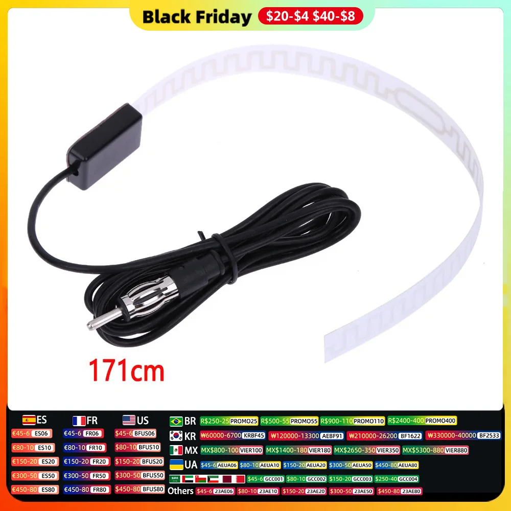Car Internal Mount Amplifier Antenna for Radio Reception