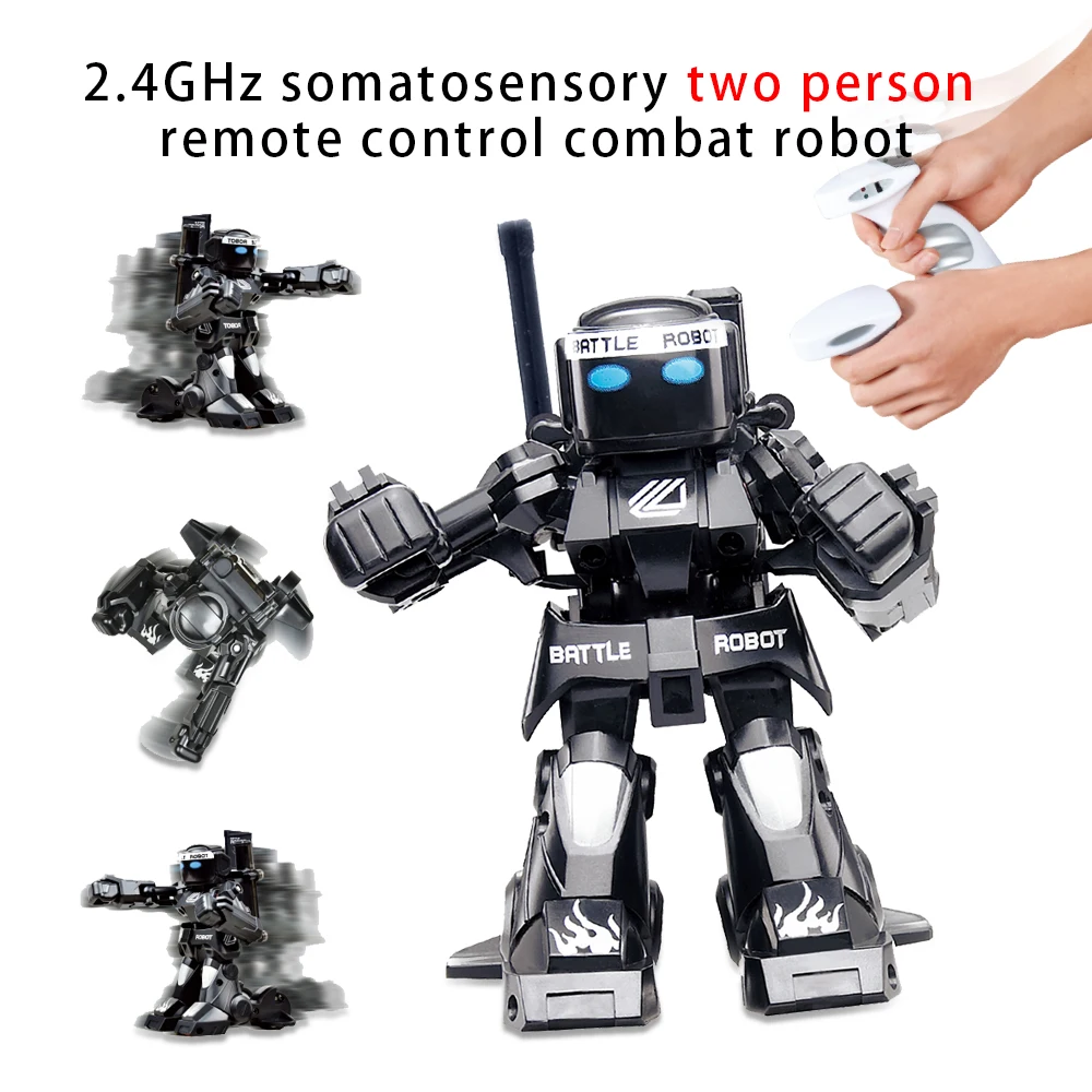 Rc Robot Toys For Kids Cool Light Sound Effects Gesture Sensing Remote Control Battle Robot Boys And Girls Children's Gift robot toy remote control robot toy