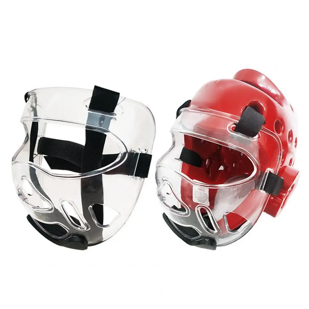 Clear Face Guard Clear Taekwondo Mask Detachable Gear Cover Face Cover Thickening Protector For Martial Arts Boxing Women Men martial arts mask