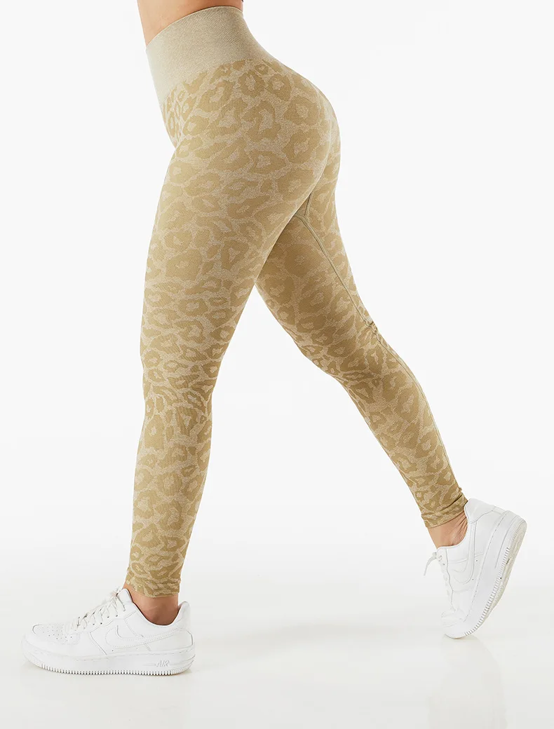 yoga pants New Leopard Peach Hip Leggings Women Fitness High Waist Shorts Pants Seamless Yoga Leggings Running Hip Lift Sweatpants gymshark leggings